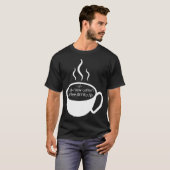 T-shirt JavaScript Code HTML Boire Café (Devant entier)