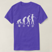 T-shirt JavaScript Front End Frameworks Evolution Monochro (Design devant)