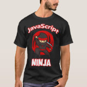 T-shirt JavaScript Ninja Programmer Premium  (Devant)