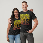 T-shirt JavaScript Shirt JS Framework Orange Yellow Gradi (Unisexe)
