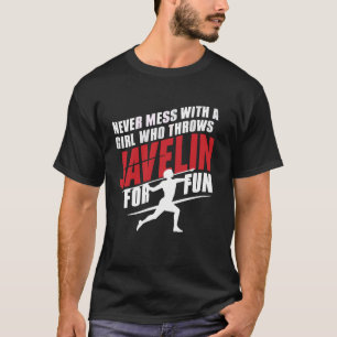 T-shirt Javelin Thaillée Athlète Sport Javelin Thrower Tra