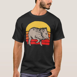 T-shirt Javelina Vintage Rétro 80S Coucher de soleil Migno