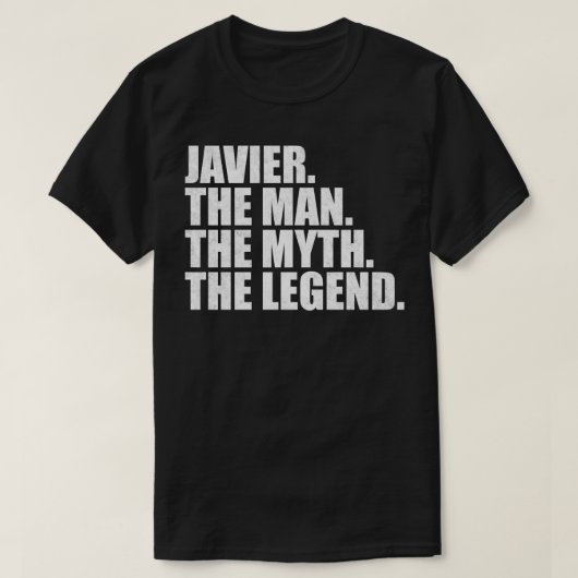 T-shirt JavierJavier Nom Javier prénom (Design devant)