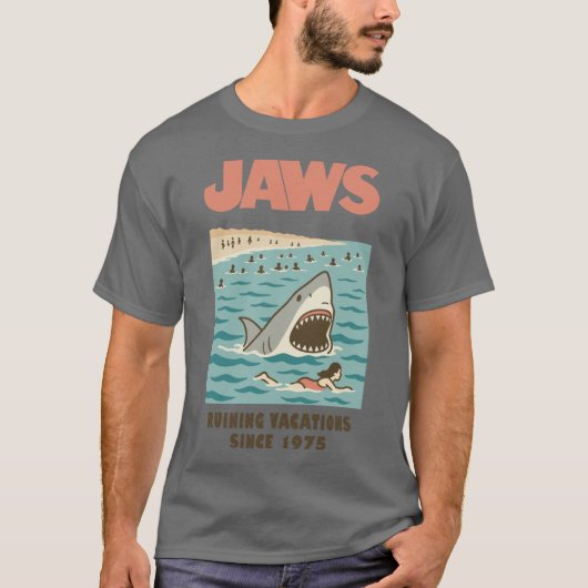 T-shirt Jaws Ruining Vacation Since (Devant)