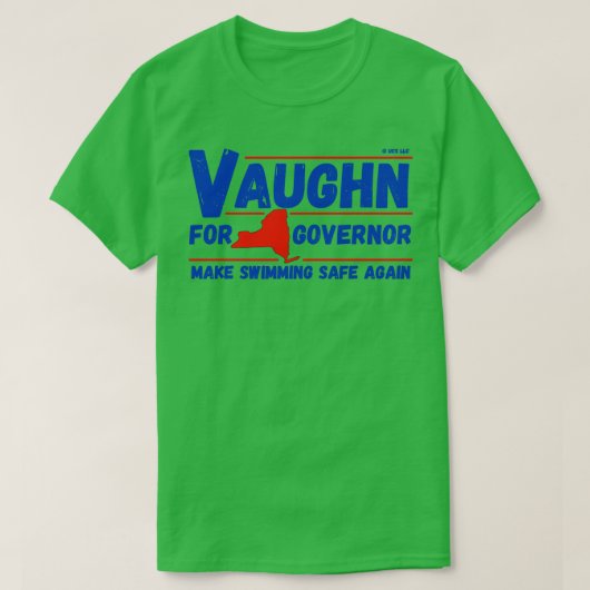 T-shirt Jaws Vaughn pour gouverneur (Design devant)