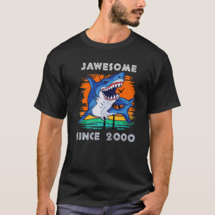 T-shirt Jawsome Awesome depuis 2000 Requins Ventilateurs O