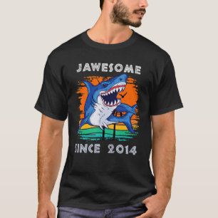 T-shirt Jawsome Awesome depuis 2014 Sharks Sea Ocean Fans 