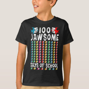 T-shirt Jawsome Days Of School Shark 100th Day Of School T