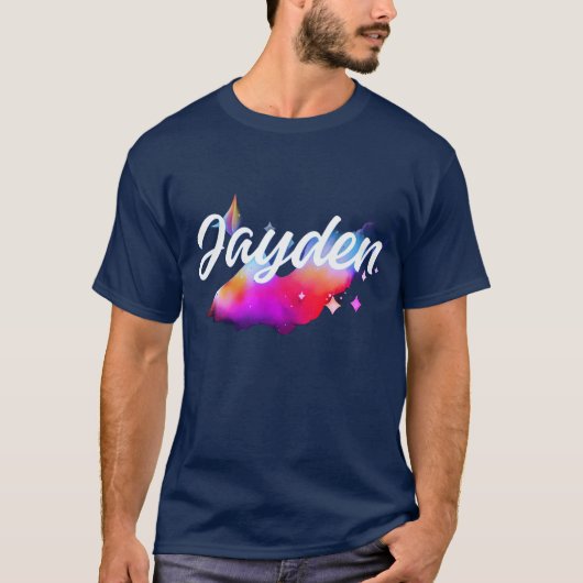 T-shirt Jayden – Modern Dynamic Name Concept (Devant)
