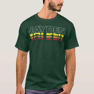 T-shirt Jayden Prénom Drôle Vintage Coucher de soleil Jayd