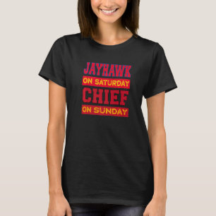 T-shirt Jayhawk Le Samedi Chef Sur Dimanche Fans De Sport
