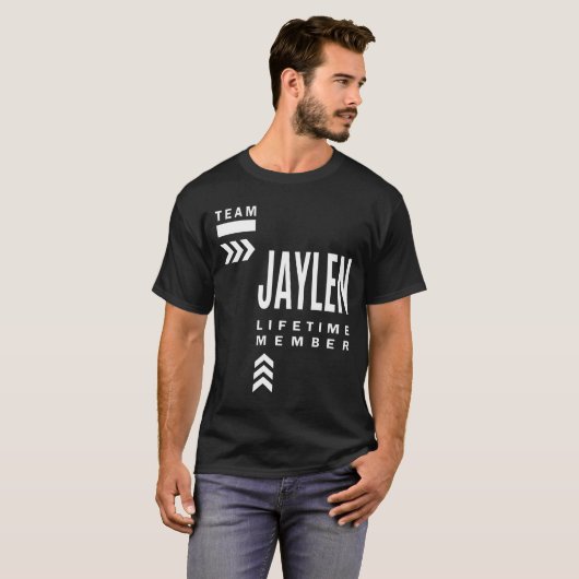 T-shirt Jaylen Nom personnalisé Anniversaire Cadeau (Devant entier)