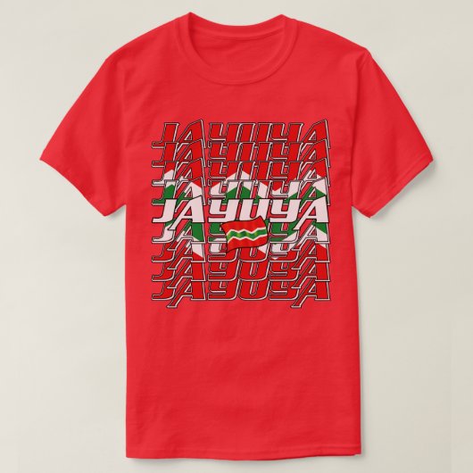 T-shirt Jayuya Cascade texte 3 (Design devant)