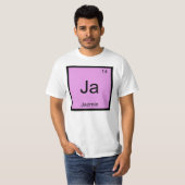 T-shirt Jazmin Nom Chimie Élément Tableau périodique (Devant entier)