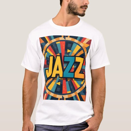 T-shirt Jazz abstrait (Devant)