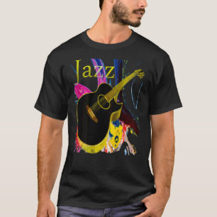 T-shirt Jazz Acoustic Guitare Player