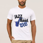 T-shirt Jazz Band Rocks (Devant)