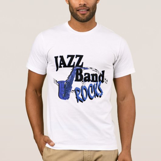 T-shirt Jazz Band Rocks (Devant)