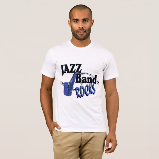 T-shirt Jazz Band Rocks (Devant entier)