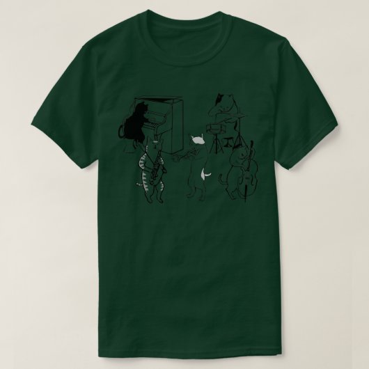 T-SHIRT JAZZ CATS (2) (Design devant)