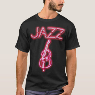 T-shirt Jazz Double basse Neon Design 1