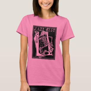 T-shirt Jazz Fest Skelton