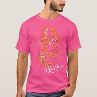 T-shirt Jazz International Day I Love Jazz Saxophone Playe