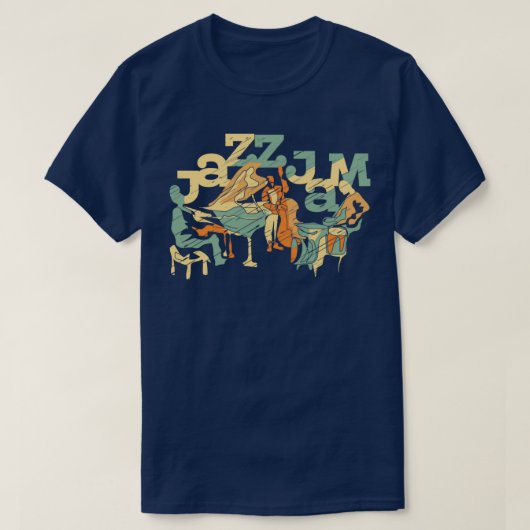 T-shirt Jazz Jam Jazz Trio Jazz moderne (Design devant)