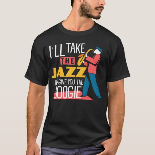T-shirt Jazz Music Jazz Musicien (Devant)