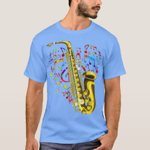 T-shirt Jazz Music Love Saxophoniste Instrument de musique