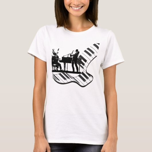 T-shirt jazz trois (Devant)