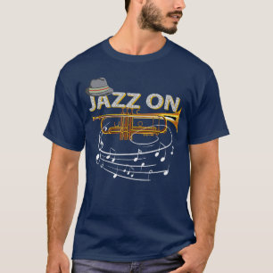 T-shirt Jazz Vintage Joueur De Trompette Blues Amoureux De