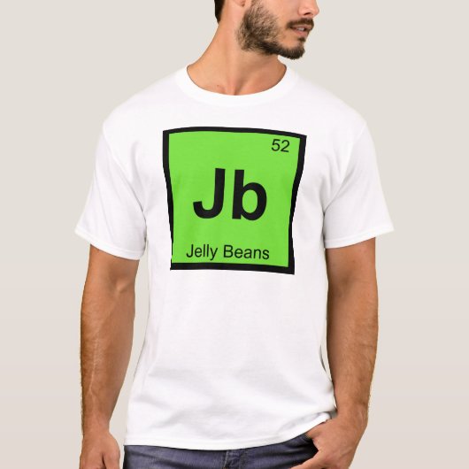 T-shirt Jb - Chimie des haricots de gelée Symbole de table (Devant)