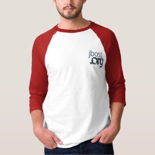 T-shirt JBoss usine le raglan embrassé 3/4 v2 rouge de