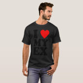 T-shirt J'Coeur Mon Ex Coeur Coeur Petit ami ami ami ami H (Devant entier)