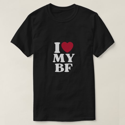 T-shirt J'Coeur Mon Petit Ami BF (Design devant)