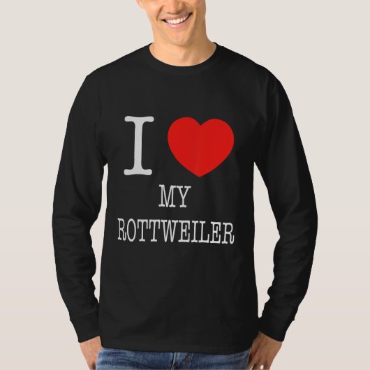 T-shirt J'Coeur Mon Rottweiler (Devant)