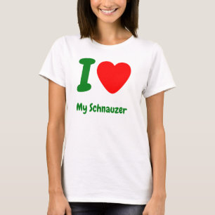 T-shirt J'Coeur Mon Schnauzer