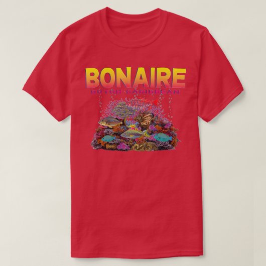 T-shirt JCombs_ Bonaire, Antilles néerlandaises, Récif, Co (Design devant)
