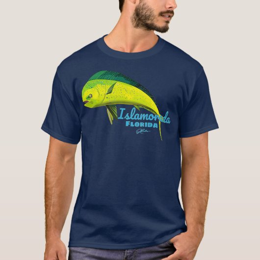 T-shirt JCombs Islamorada Floride MahiMahi (Devant)