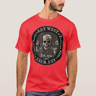 T-shirt JCombs Key West, FL, Pirate Skull & Crossbones