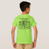 T-shirt JD : rubans de dièse de rasoir (Dos entier)