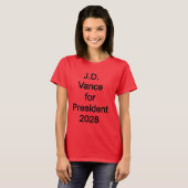 T-shirt JD Vance pour le président 2028 (Devant entier)