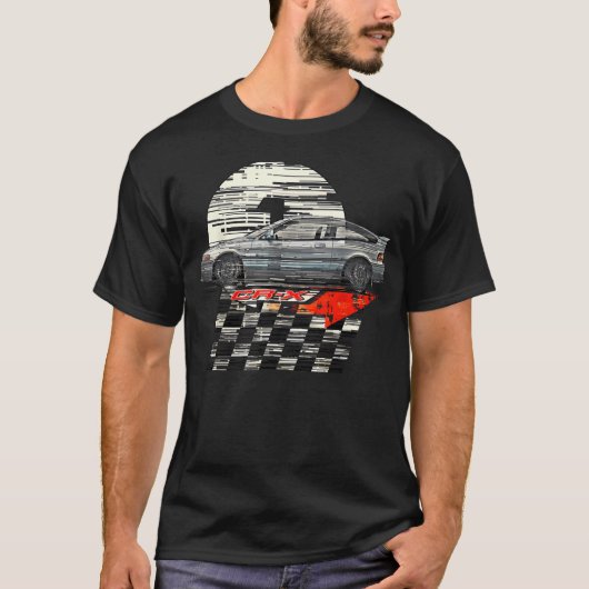 T-shirt Jdm Cr-X Ed9 Sport Coup Icône De La (Devant)