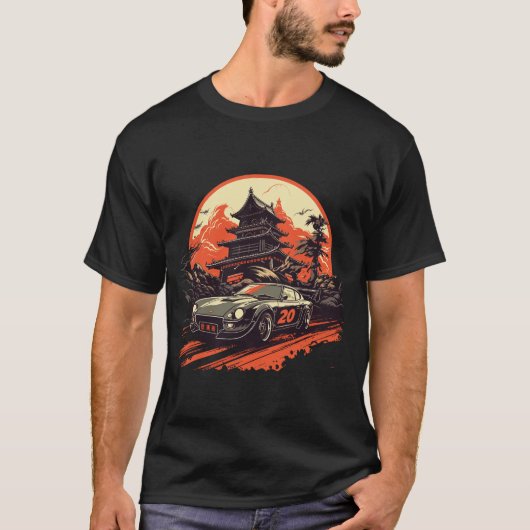 T-shirt JDM Legend Drifting - Japonais Retro Car Racing (Devant)