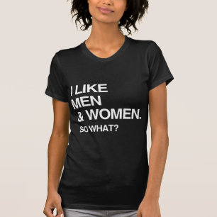 T-SHIRT JE AIME LES HOMMES ET LES FEMMES ET ALORS