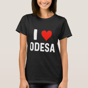 T-shirt Je aime Odessa Ukraine - Amour - Voyage Vacances 