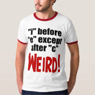 T-shirt "je" avant anglais drôle de "e" -