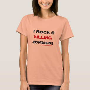 T-shirt Je bascule @ tuer des zombis