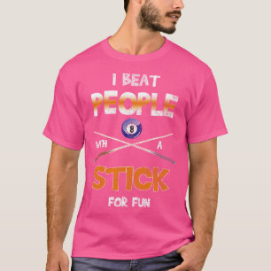 T-shirt Je Bats Les Gens Avec Billard Snooker Billard